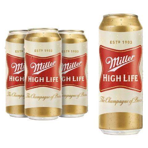 Miller High Life 4 Pack 16oz Can