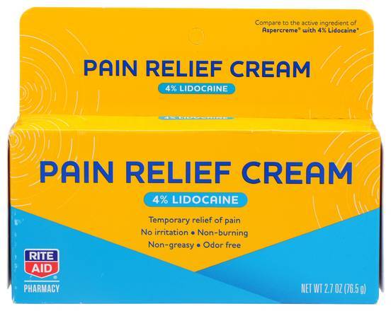 Rite Aid Pharmacy Pain Relief Lidocaine Cream