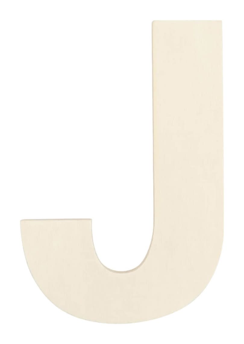 Wooden Letter J
