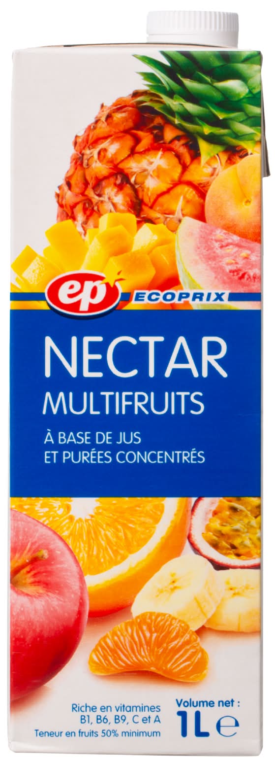Ecoprix - Nectar multifruits à base de jus et purées de fruits concentrés (1L)