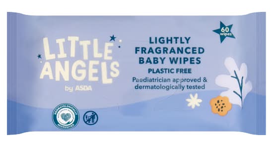 ASDA Little Angels Lightly Fragranced Baby Wipes (60 pack)