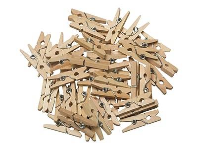 Creativity Street Mini Clothespins, Natural, 50/Pack (3657-01)