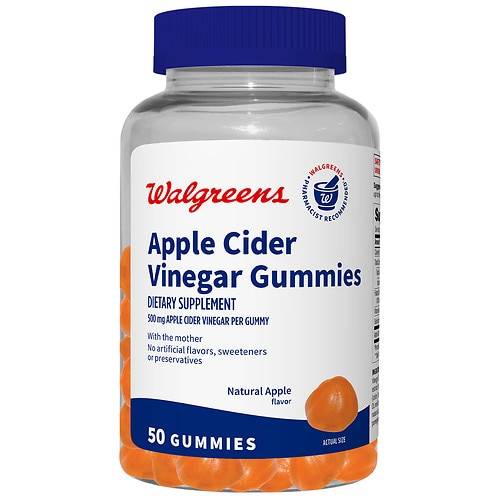 Walgreens Apple Cider Vinegar Gummies - 50.0 ea