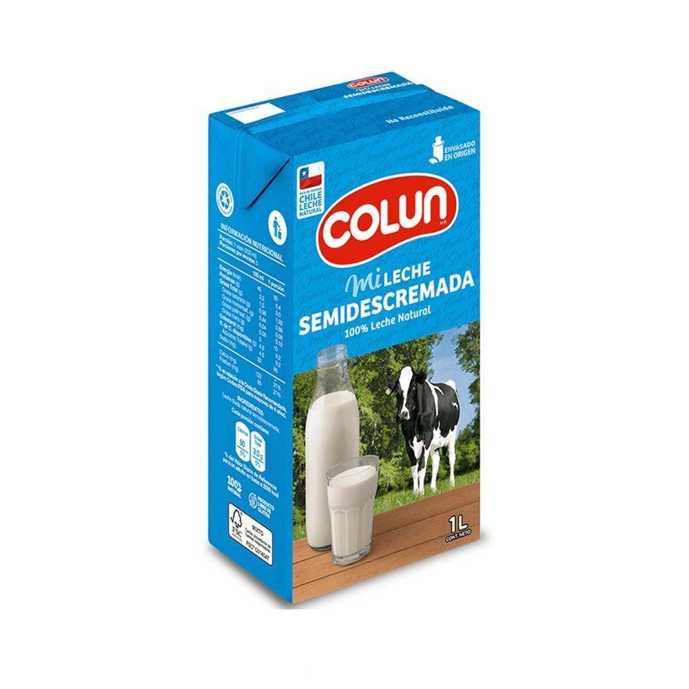 Colun · Leche semidescremada (1 L)
