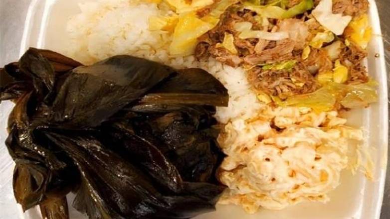 Kalua Pork and Lau Lau Combo Plate