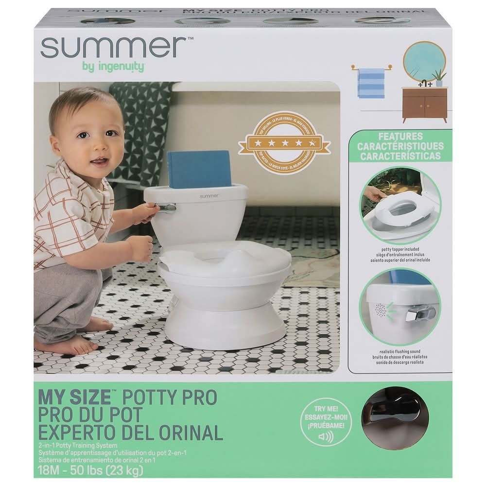 Summer My Size Potty Pro 2-in-1 Training System, 18 M
