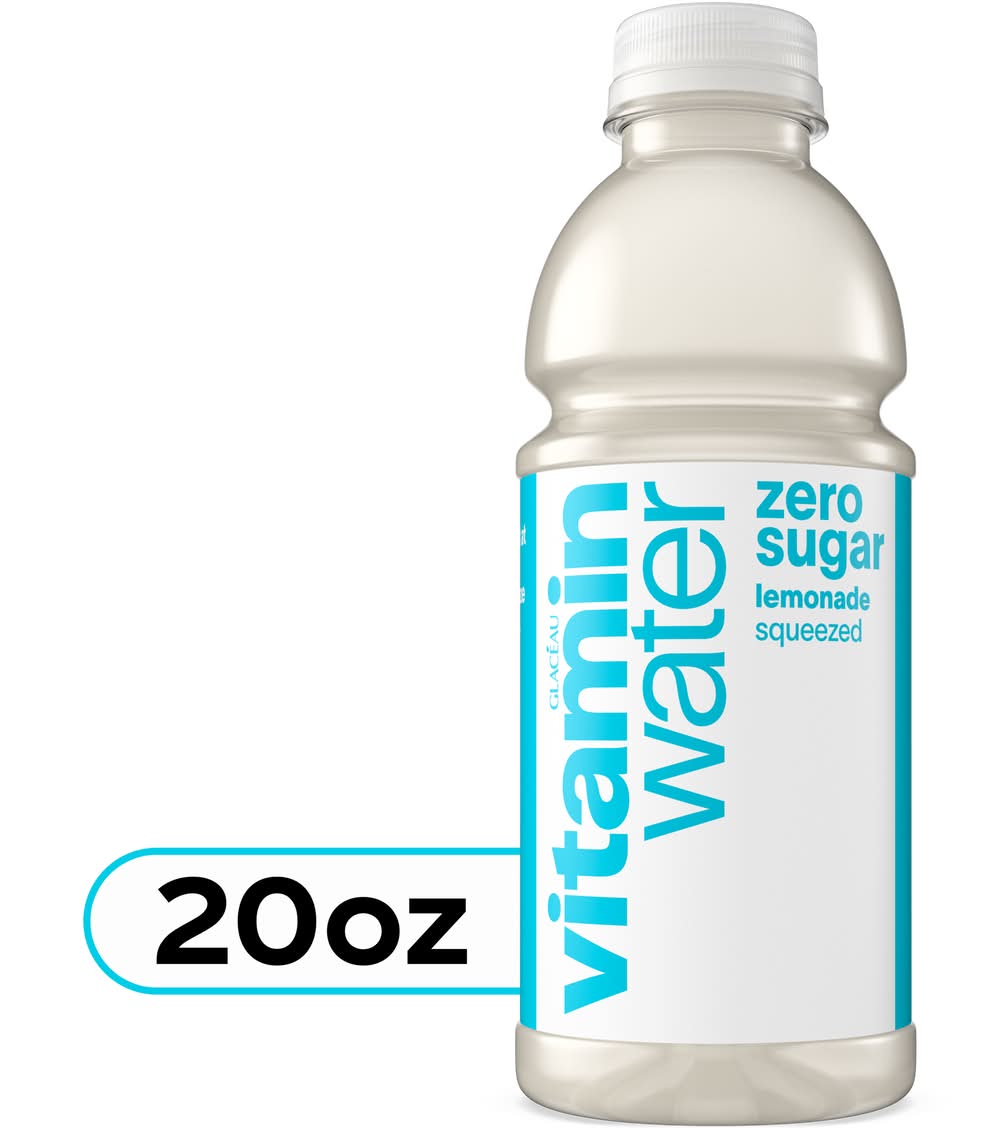 Vitaminwater Zero Sugar Nutrient Enhanced Water, Lemonade (20 fl oz)