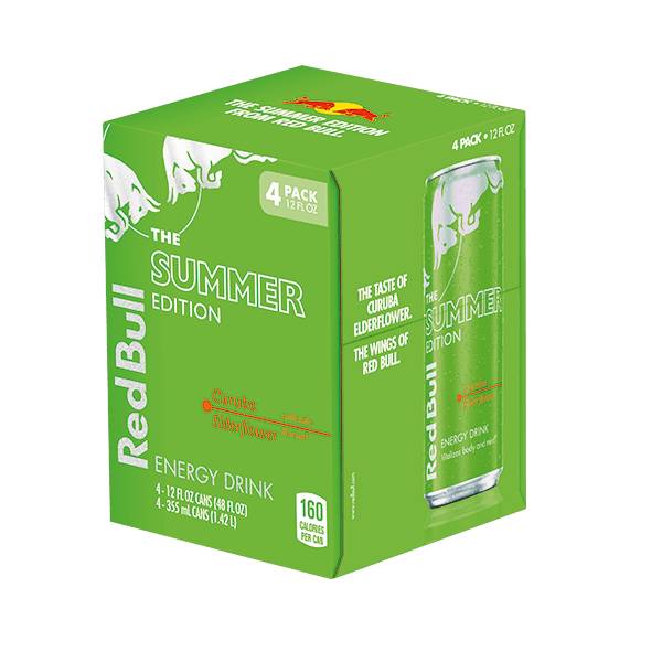 Red Bull Curuba Elderflower 12oz Energy Drink 4-Pack