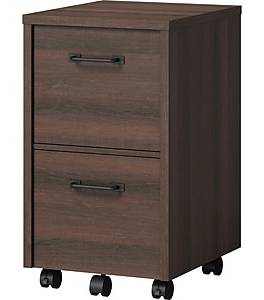 Whalen Dulzura 2-Drawer Mobile Vertical File Cabinet, Letter/Legal Size, 29.25H x 17W x 20D, Dark Brown (SPUS-DZMF-DBM)