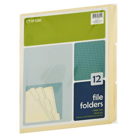 Top Flight File Folders (12 ct)