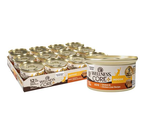 Wellness Core+ Grain Free Canned Cat Food (12 ct) (chicken)