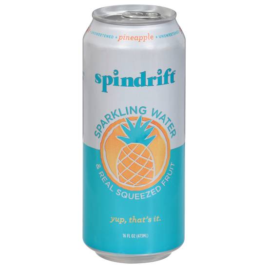 Spindrift Unsweetened Pineapple Sparkling Water (16 fl oz)