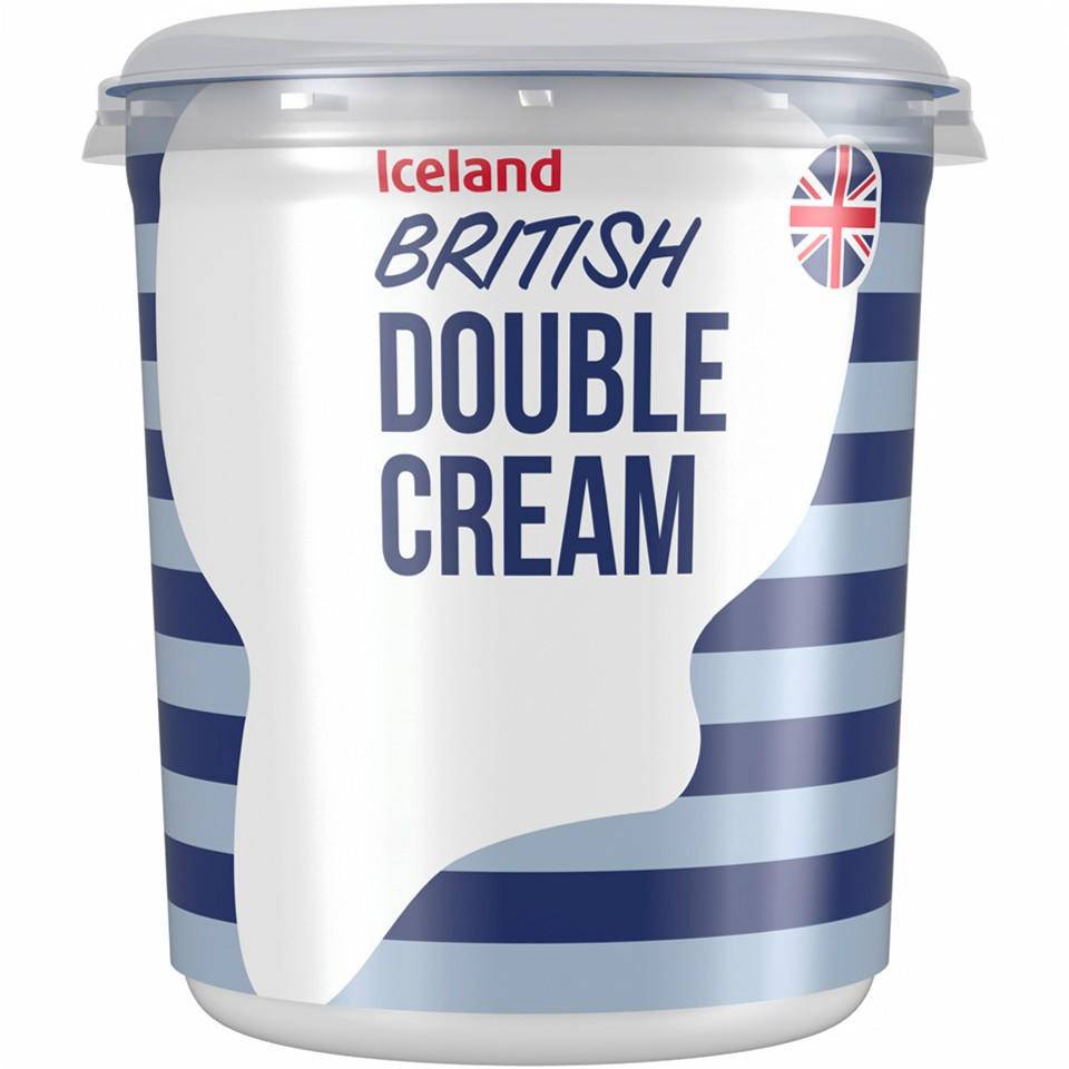 Iceland British Fresh Double Cream (0.3kg)