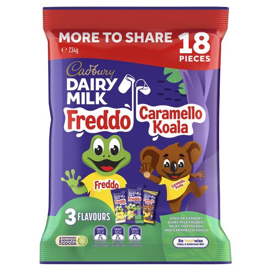 Cadbury Dairy Milk Freddo & Caramello Koala Sharepack 234g 234g