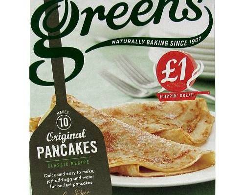 Green's Original Pancakes Box