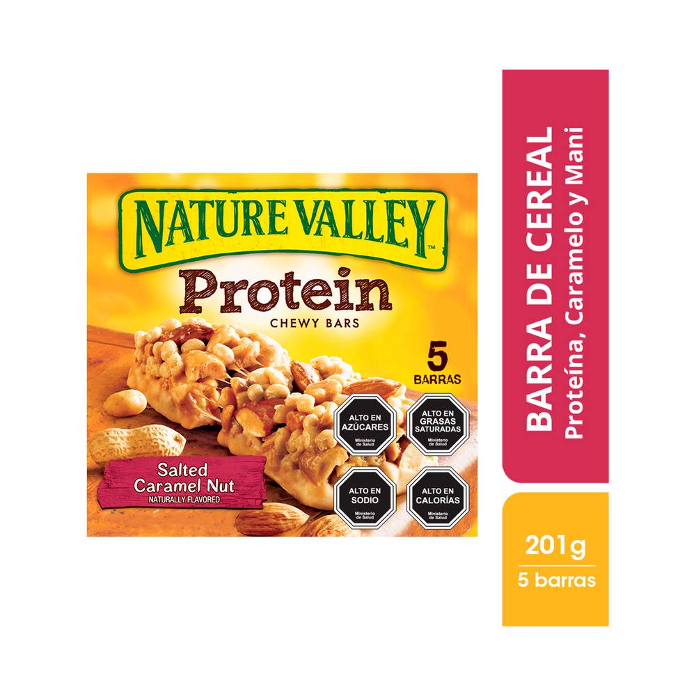 Nature valley barra de proteína caramel nut (5 un)