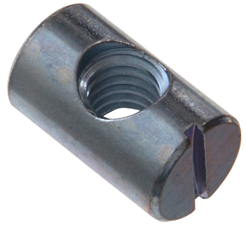 Hillman 1/4-in x 3/4-in Plain Steel Barrel Nut
