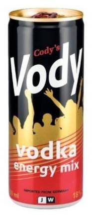 Cody's - Vody mélange énergétique à la vodka (250ml)