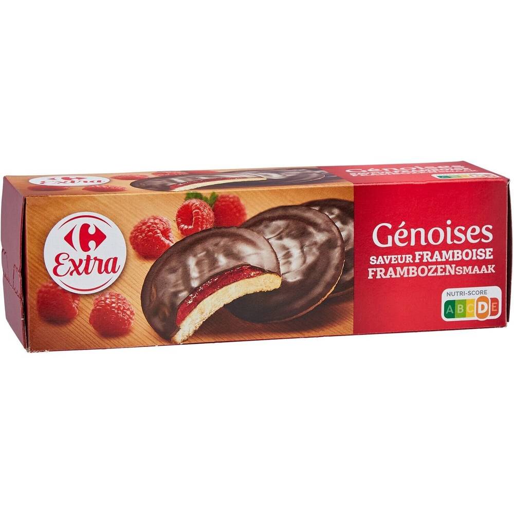 Carrefour - Biscuits framboise chocolat noir (150g)