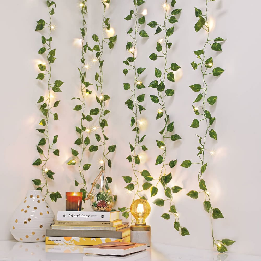 West & Arrow Led Vine Curtain String Lights, 5x3.5 in, Warm White