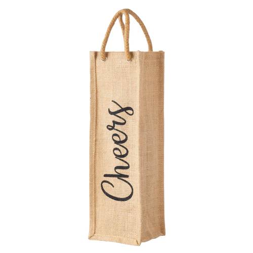 Burlap Cheers Bag