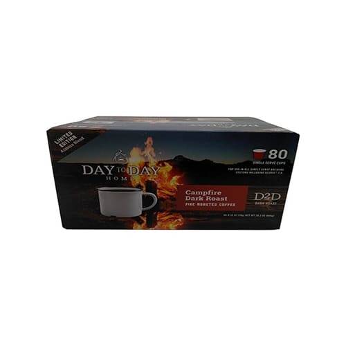 Day To Day Campfire Dark Roast Single Coffee Cups (80 ct, 0.35 oz)