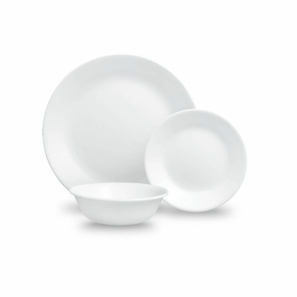 Corelle · Vajilla winter frost, blanco (12 un)