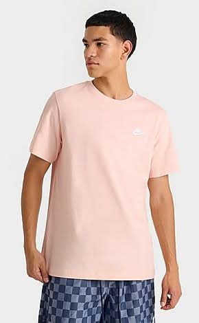 ★Nike★ Sportswear Club T-shirt M Washed Coral White AR4999 NIKE SPORTSWEAR CLUB MEN'S T-SHIRT WASHED CORAL/WHITE – Park