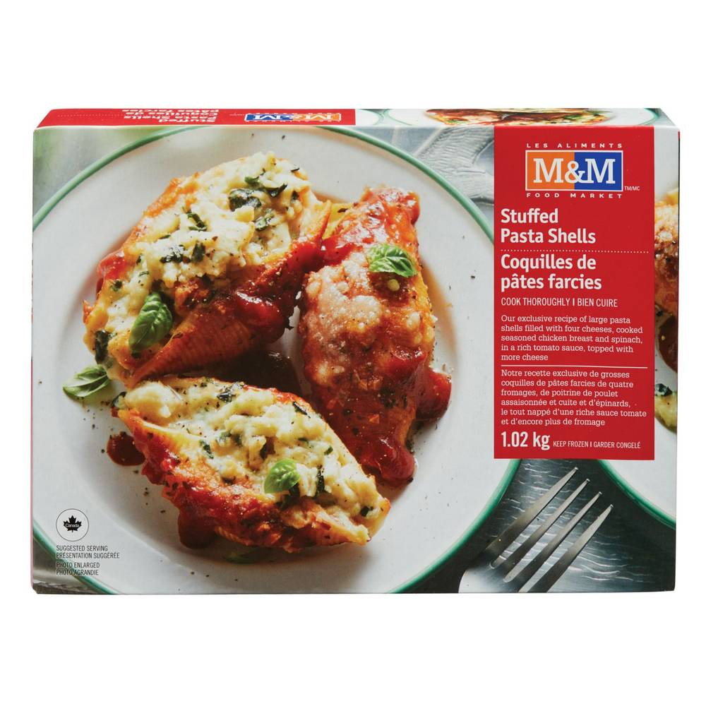 M&M Food Market · Coquilles de pâtes farcies - Stuffed Pasta Shells (1.02kg/2.25lb)