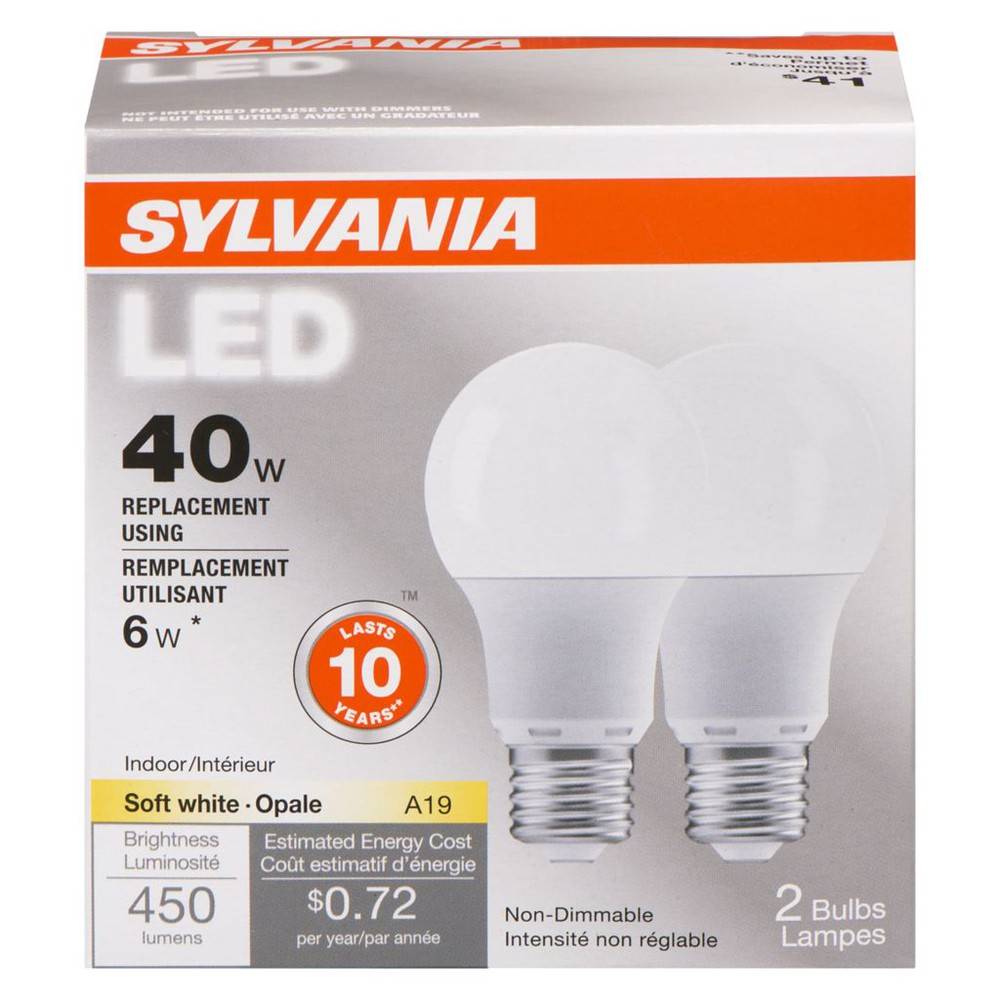 Sylvania Led Light Bulb (2 pack)