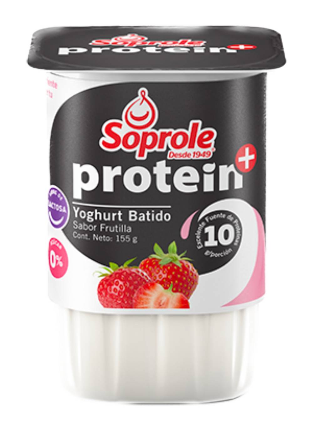 Soprole · Protein+ yoghurt batido - Frutilla (155 g)
