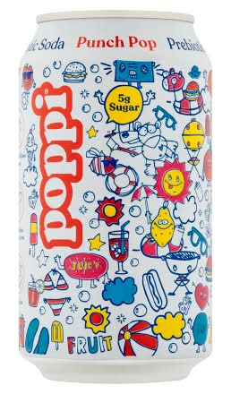 poppi Prebiotic Soda, Punch Pop (12 fl oz)