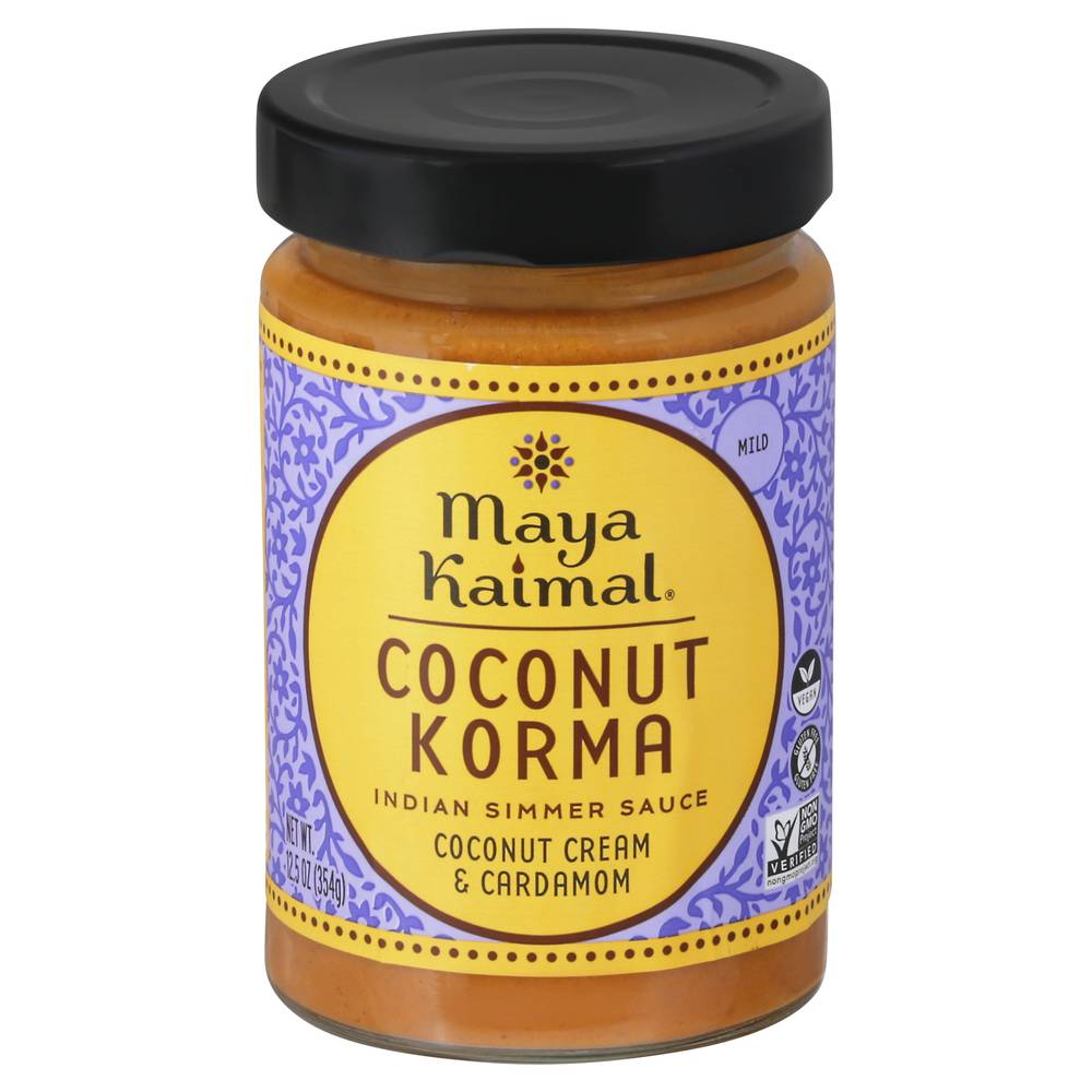 Maya Kaimal Coconut Korma Vegan Mild Indian Simmer Sauce (12.5 oz)