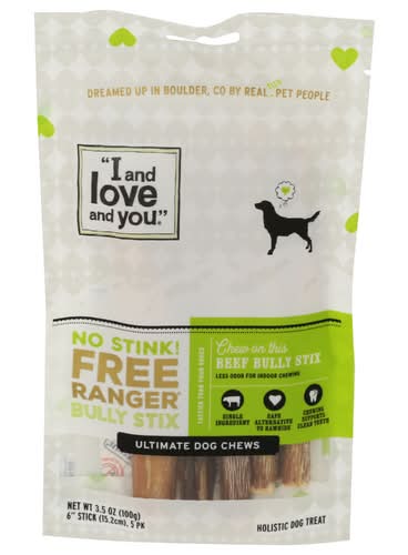 I And Love And You No Stink Free Ranger Stix Dog Chews