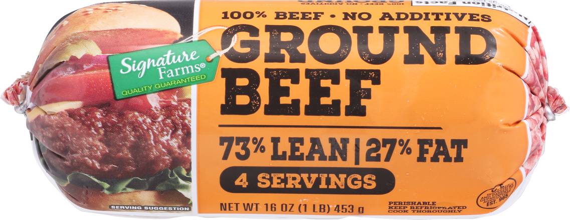 Signature Farms 73% Lean 27% Fat Ground Beef (16 oz)