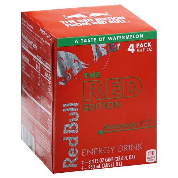 Red Bull the Red Edition Energy Drink (4 pack, 8.4 fl oz)