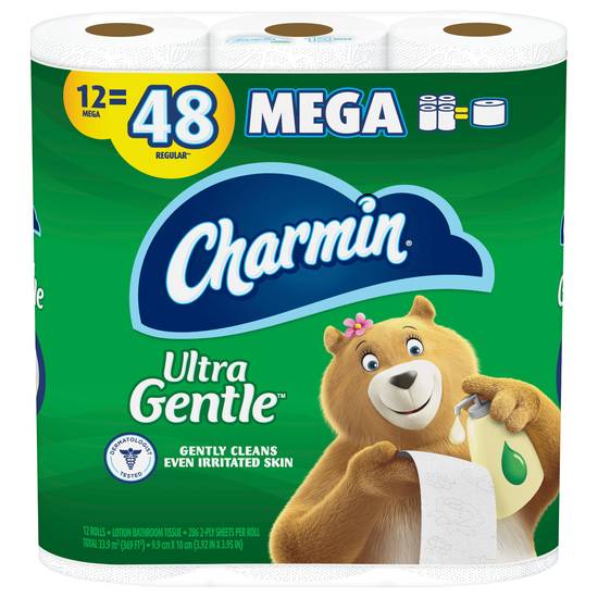 Charmin Ultra Gentle Mega Bathroom Tissue (12 rolls)