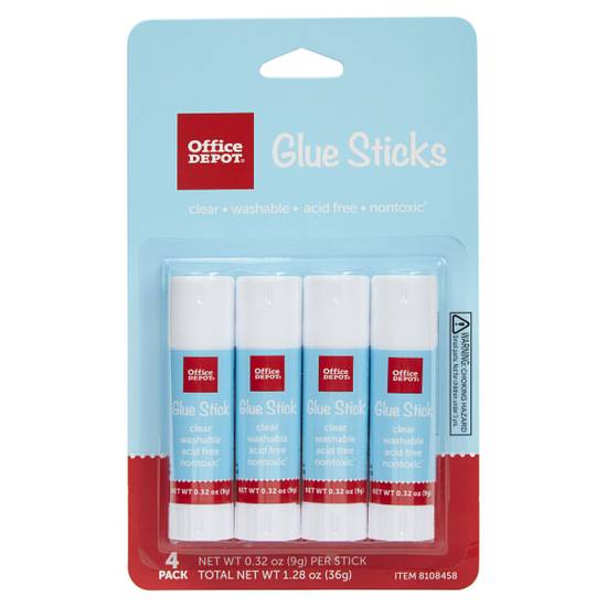 Office Depot Glue Sticks Clear