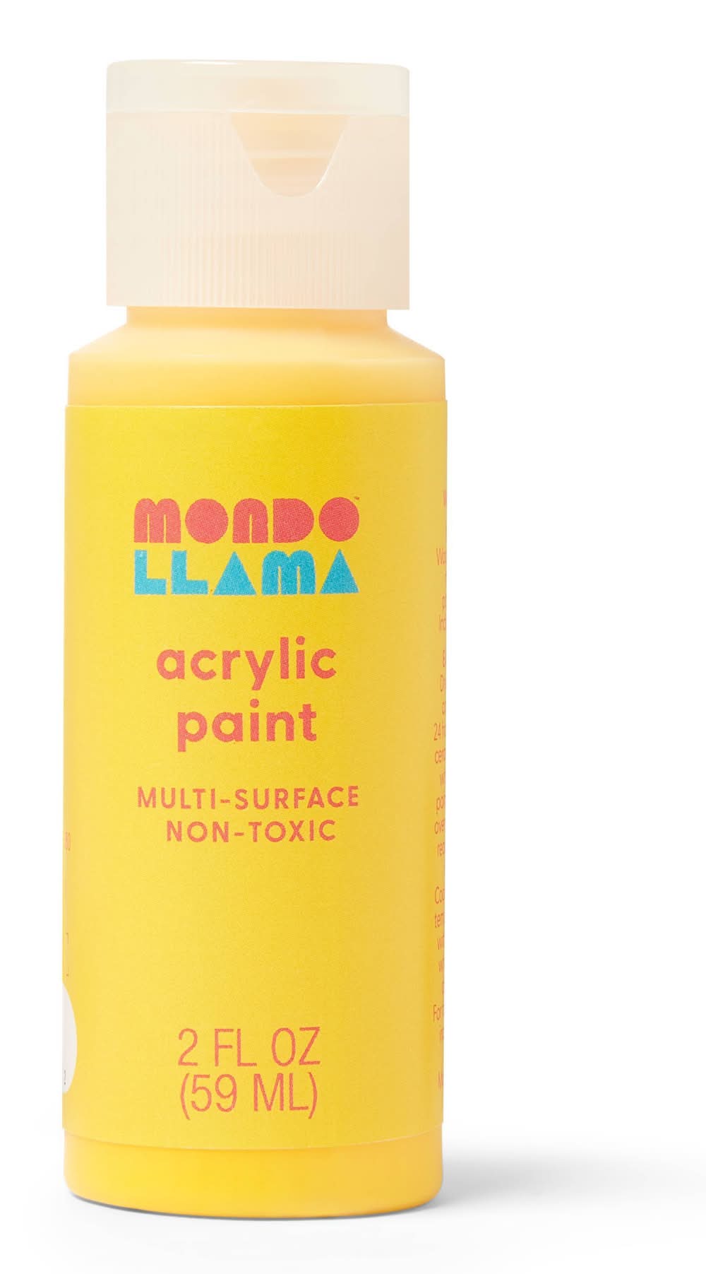 Mondo Llama Satin Acrylic Paint, Warm Sunshine (59 ml)