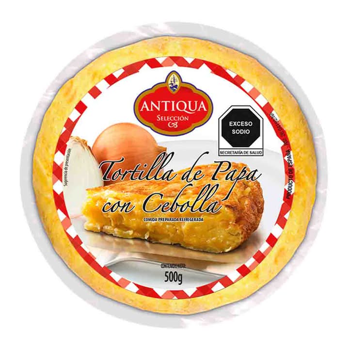 Antiqua · Tortilla española de papa con cebolla (500 g)