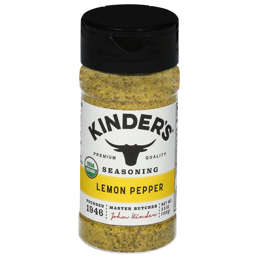 Kinder's Cracked Pepper & Lemon Seasoning (3.5 oz)