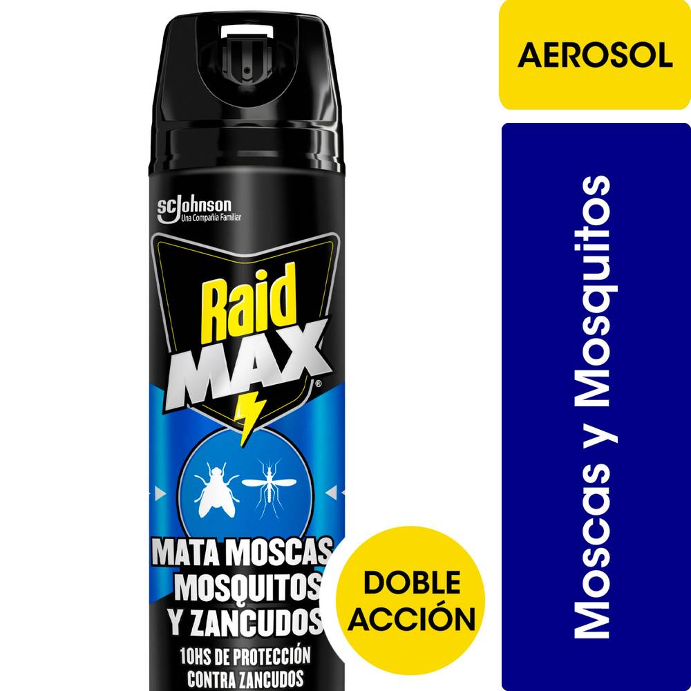 Raid insecticida max mata moscas y mosquitos