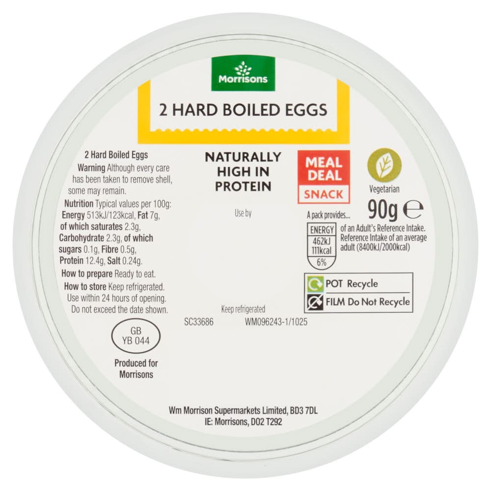 Morrisons Egg Pot 90g