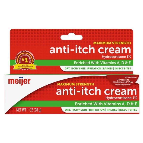 Meijer Maximum Strength Anti-Itch Cream, Hydrocortisone (1 oz)
