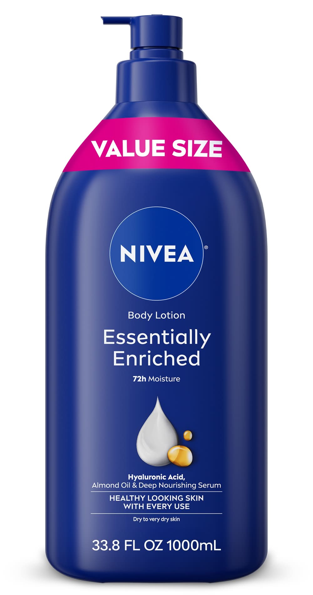 NIVEA Essentially Enriched Body Lotion For Dry Skin (33.8 fl oz)