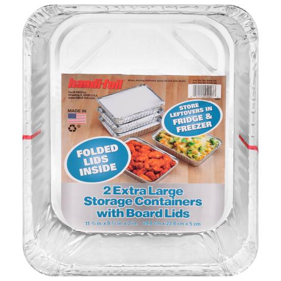Handi-Foil Extra Large Storage Containers With Board Lids (2 ct)