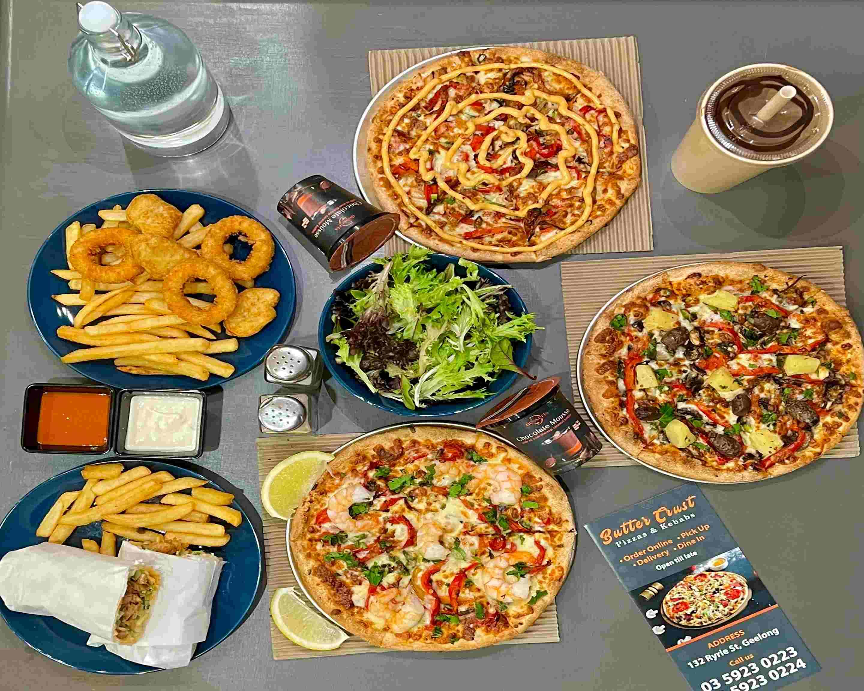 Butter Crust Pizza And Kabab Menu Takeout in Geelong Delivery Menu