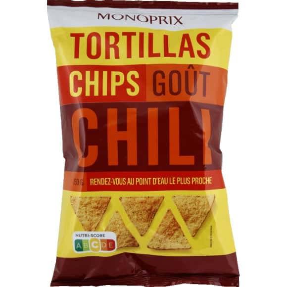 Monoprix - Chips tortillas, chili (150g)