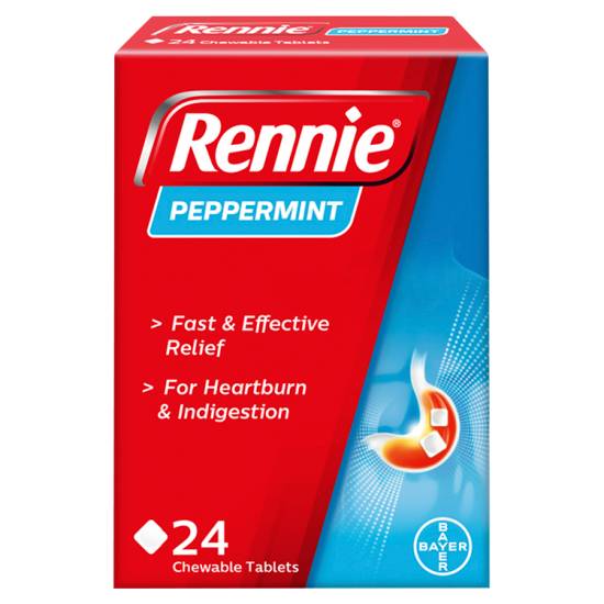 Rennie Peppermint Chewable Tablets