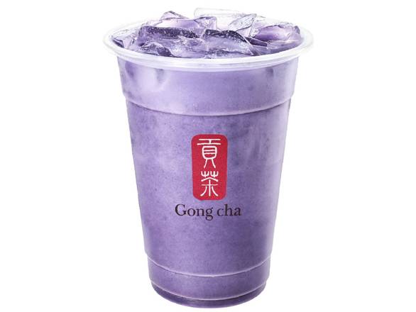 Purple Sweet Potato Green Milk Tea
